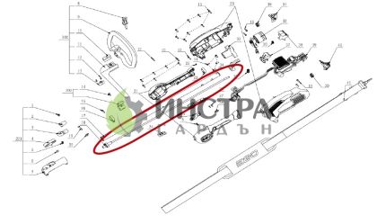 ВАЛ ШЛИЦОВ ЗА PH1400E - 2824782002