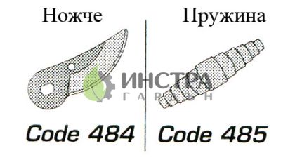 НОЖЧЕ РЕЗЕРВНО ЗА НОЖИЦА 456 - 484