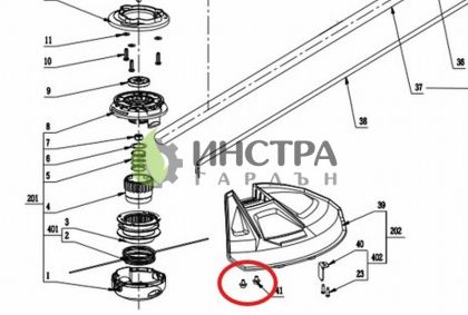 БОЛТ ЗА ПРЕДПАЗИТЕЛ НА ST1300E-S - 5620526001
