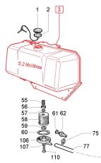 РЕЗЕРВОАР LOMBARDINI 3LD510, 3LD450 - 8102093