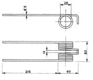 ПРУЖИНА ЗА СЕНОСЪБИРАЧКА FONTANESI - A14103