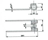 ПРУЖИНА ЗА СЕНОСЪБИРАЧКА А14101 - A14101