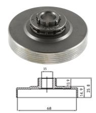 ВОДЕЩО КОЛЕЛО+ЛАГЕР 325-7(С РИНГ) G4500, G5200 - Y48CIN001