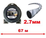 КОРДА D2.7ММ Х 67М (TITANIUM-УСУКАНА/СИВО И ЧЕРНО) - 09341