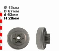 ВОДЕЩО КОЛЕЛО 3/8-6(ХОБИ) POULAN 3416,3816 - 514678