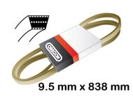 РЕМЪК ЗА САМОХОДА 9.5MM Х 838MM - 75-333