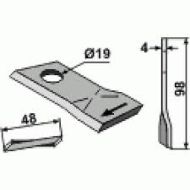 НОЖ ЛЯВ РОТОРНА КОСАЧКА BCS 58036091 - 121712