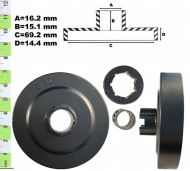 ВОДЕЩО КОЛЕЛО+ЛАГЕР 325-7(С РИНГ) HQ 455, 460 - 513472-ITAL