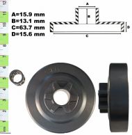 ВОДЕЩО КОЛЕЛО+ЛАГЕР 3/8-6(ХОБИ) HQ136, 137 - 41569-ITAL