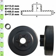 ВОДЕЩО КОЛЕЛО+ЛАГЕР 3/8-6 (ХОБИ) ST023, MS230 - 100962-ITAL