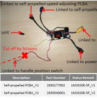 КОНТРОЛНА ПЛАТКА PCBA LM2024E-SP  V2 (ЗА САМОХОД КОСАЧКА) - 2830540001