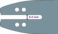 ШИНА  8``-1/4``-1.3ММ(SINGLE RIVET) - 080SDAA108