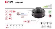 КОРДОВА ГЛАВА EASYLOAD D109 MM, M10X1.00 LHF + M12X1.5LHF - 50719067