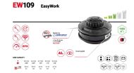 КОРДОВА ГЛАВА EASYWORK D109ММ (БЕЗ АДАПТОРИ) - 50729003