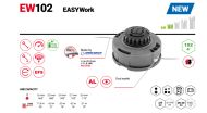 КОРДОВА ГЛАВА EASYWORK D102ММ, M8X1.25LHM, M10X1.25LHF - 50789024