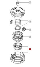 КАПАК + БУТОН ЗА КОРДОВА ГЛАВА EASYWORK D102ММ - K00401186
