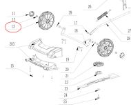 КОЛЕЛО ЗА КОСАЧКА ПРЕДНО LM - 2824429001