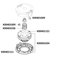 КАПАК + БУТОН РОЛКА ЗА КОРДОВА ГЛАВА  EASYLOAD D130 MM - K00401034