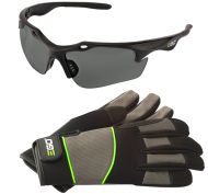 ЗАЩИТНИ ОЧИЛА ЧЕРНИ + РЪКАВИЦИ XL - GSV021E-XL