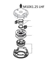 АДАПТОР ЗА КОРДОВА ГЛАВА M10X1.25 LHF HQ, HUSQVARNA - K00401062