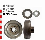 ВОДЕЩО КОЛЕЛО 404-7(С РИНГ) ST08, 08S, S-10 - 10625X