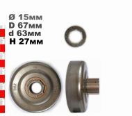 ВОДЕЩО КОЛЕЛО 325-7 (С РИНГ)  OM 938, 941, 942, 951 - 111177X