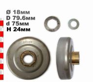 ВОДЕЩО КОЛЕЛО 3/8-7(С РИНГ)   D112,113,114,116,120 - 27189X